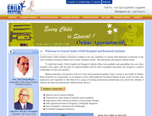 Tablet Screenshot of childhospitalnagpur.com